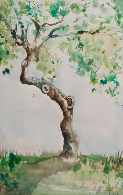 A Tree Called Life—watercolor Katie completed shortly before she died