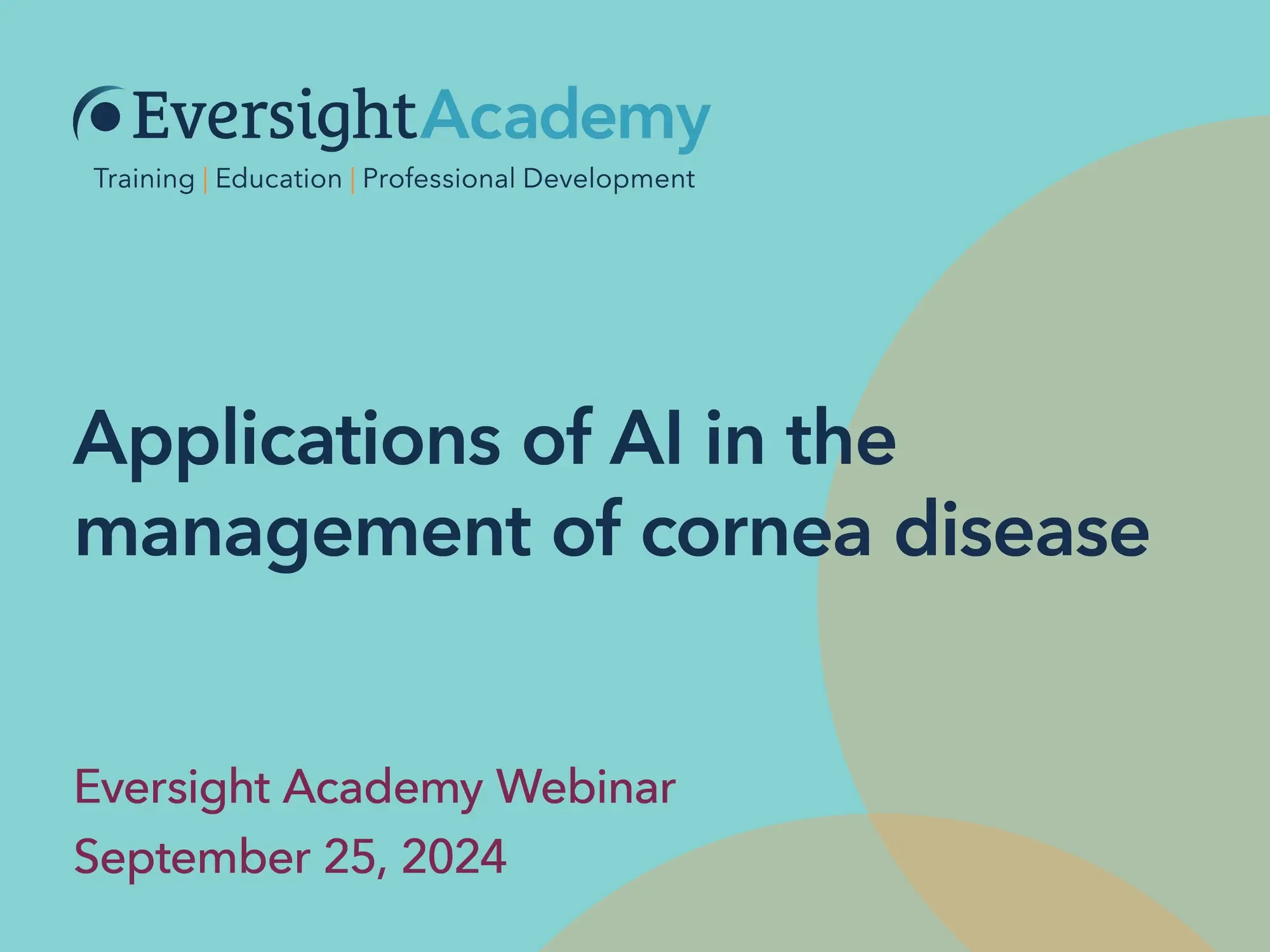 Applications of AI in the Management of Cornea Disease | Webinar recap