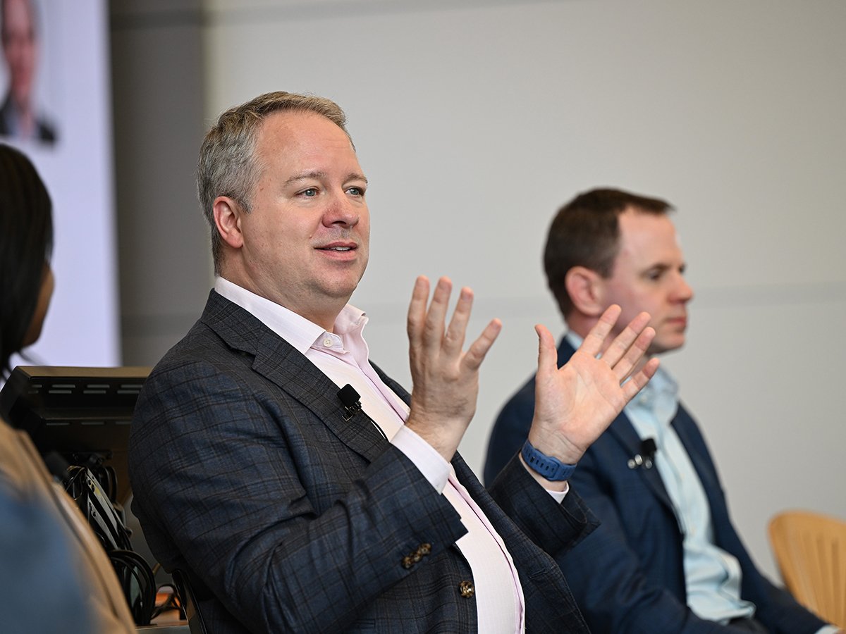 Michael O'Keefe presenting at Ross School of Business