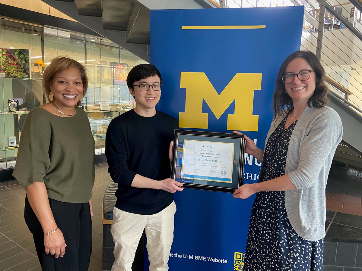 Ebony Johnson, Kevin Zhou, PhD, and Becky Stevenson