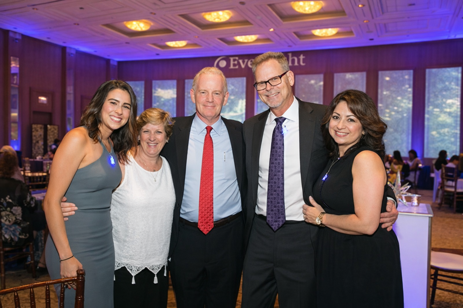Bates family with Dr. Rubenstein and his wife Peggy
