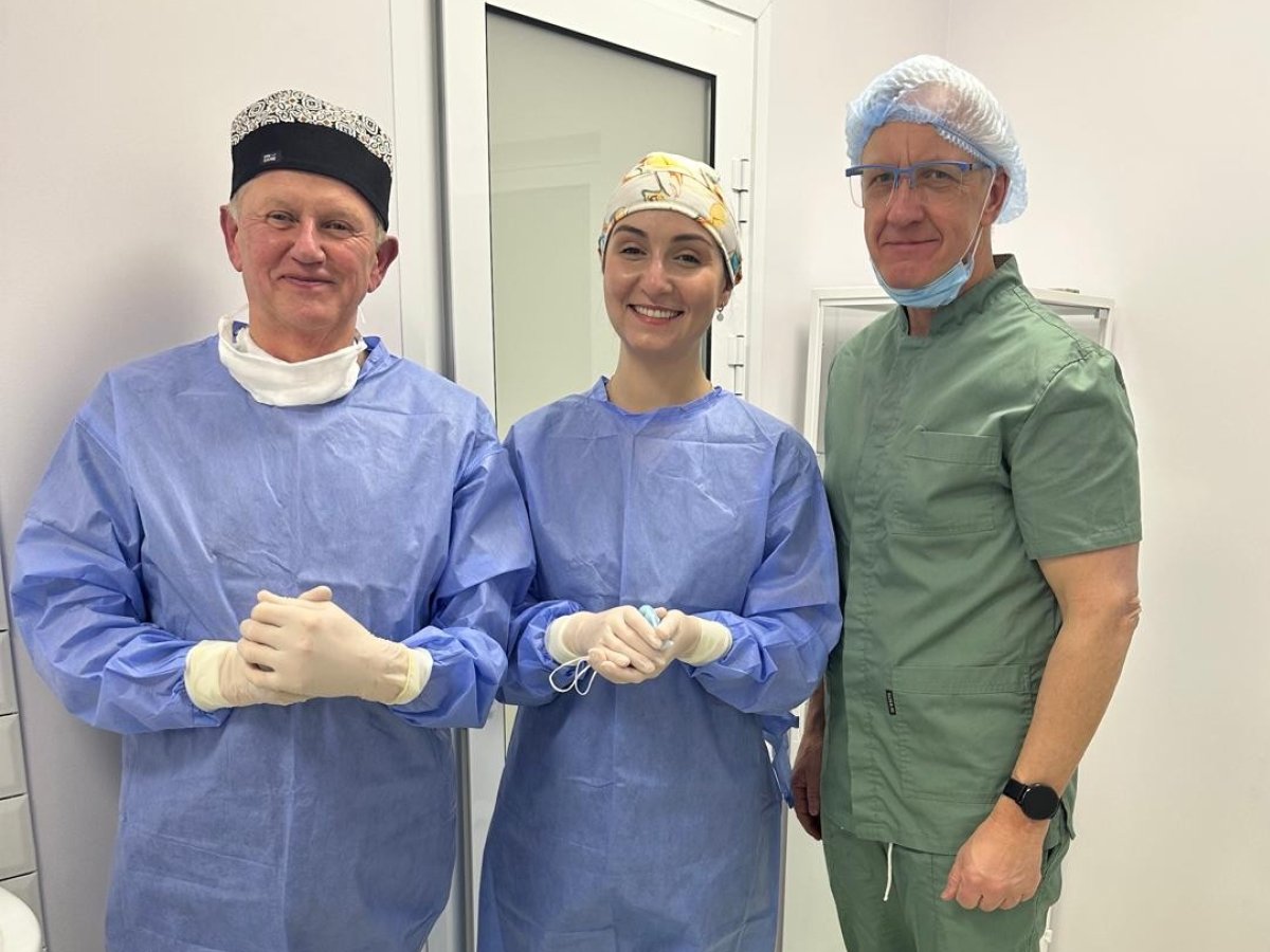 Ukraine surgeons with Brian True