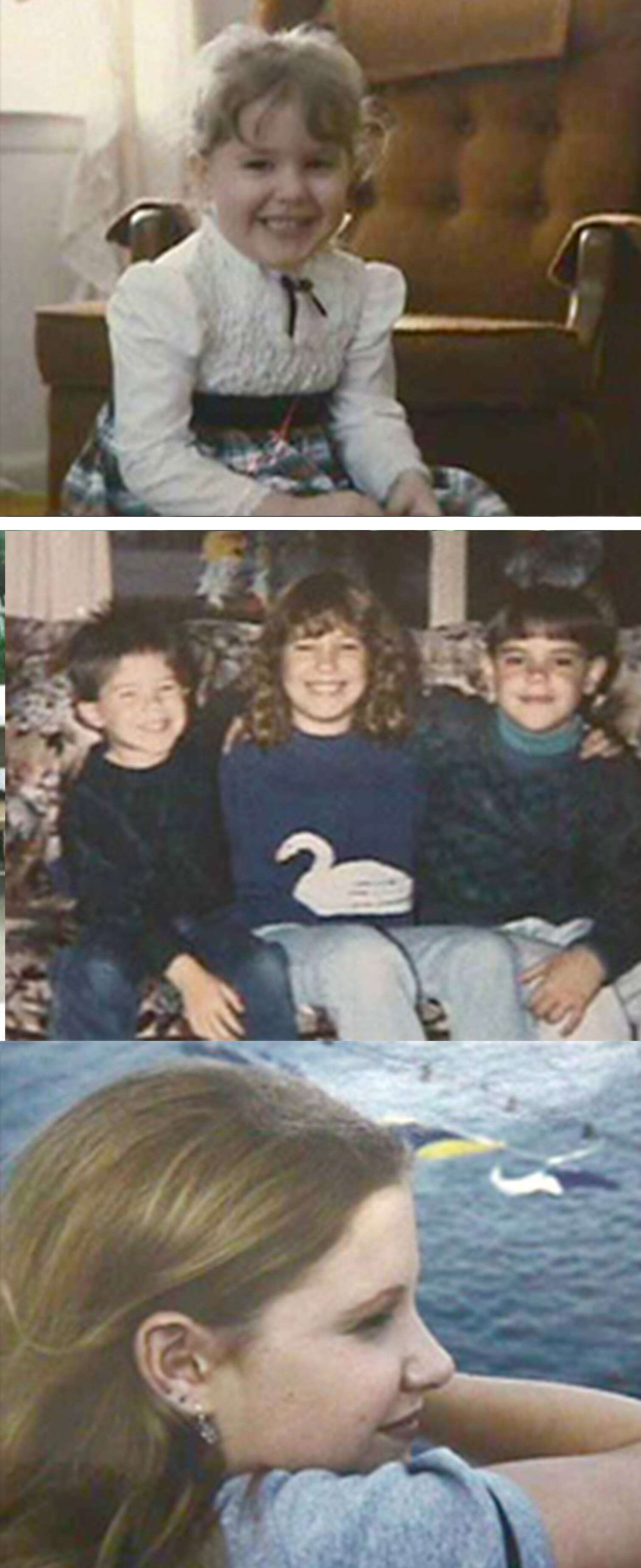 Megan with her two brothers